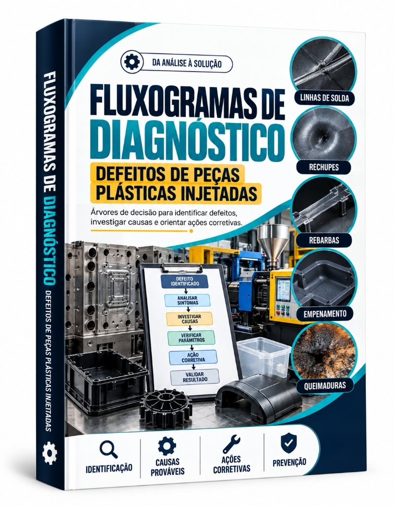 Bônus 03: Fluxogramas de Diagnóstico: Defeitos de Peças Plásticas Injetadas