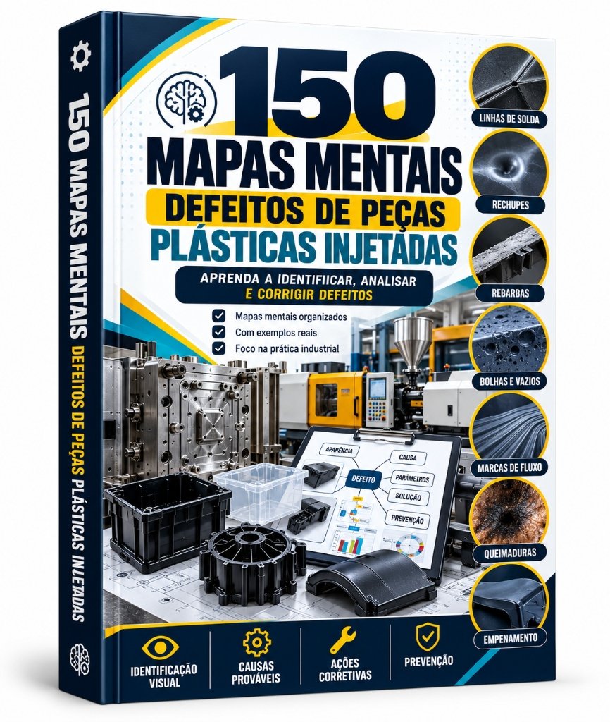 150 Mapas Mentais: Defeitos de Peças Plásticas Injetadas — Plano Premium Vitalício