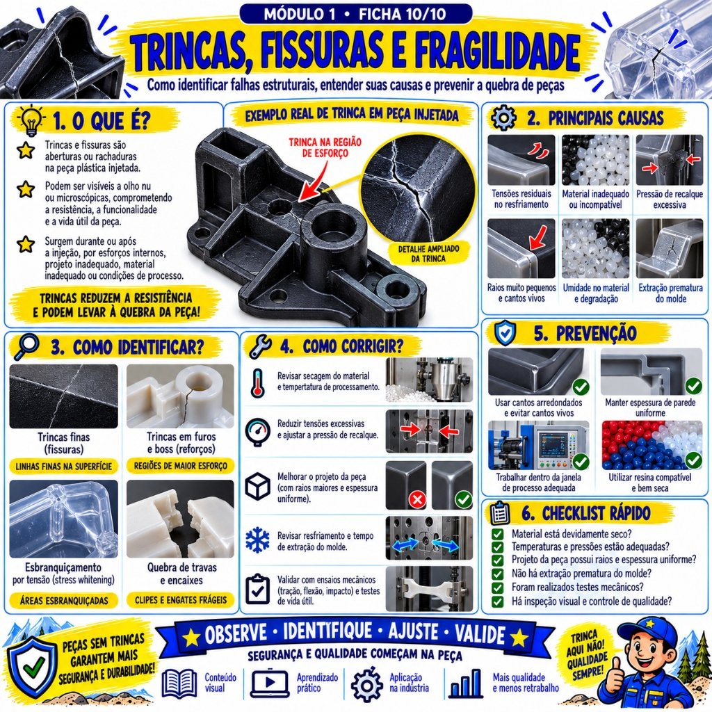 Ficha 10/10 - Trincas, Fissuras e Fragilidade